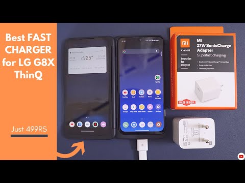 LG G8X ThinQ를위한 최고의 고속 충전기 | 개봉, 충전 테스트 및 다른 충전기와의 비교.