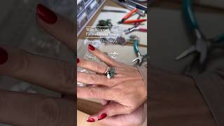 Wire wrapped ring Patina charm series, Dancing dragonfly #handmade #jewelrydesign #wirewrap #diy