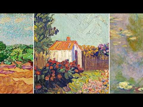 Fine Art TV — Silent Art Gallery · August 8 Night | van Gogh · Flower Garden & others