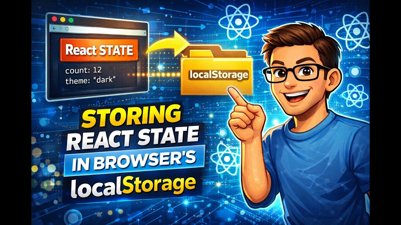 React # Lecture 17 - Storing React state in localStorage of browser ...