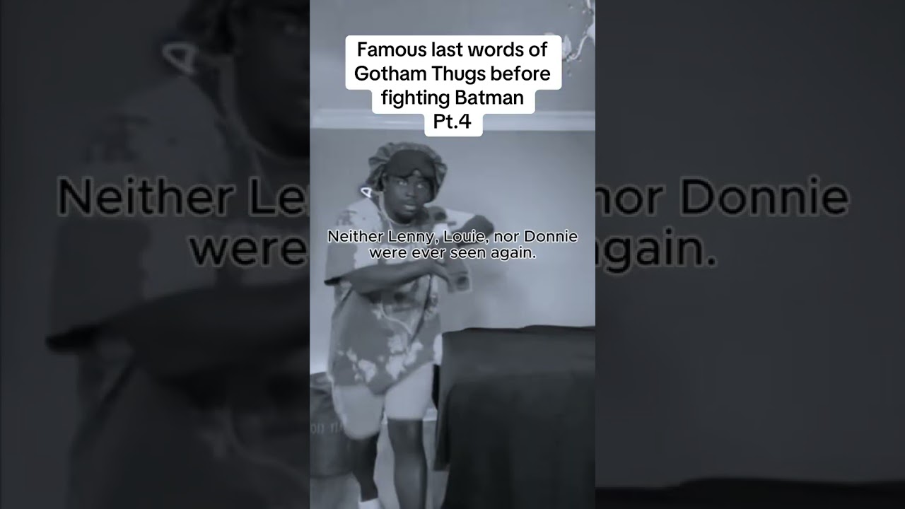 Batman. A true villain. 