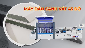 Máy dán cạnh nghiêng 45 độ | Máy dán cạnh vát 45 độ - dán cạnh gỗ mdf SMBL 450DT | Quốc Duy