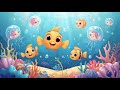 🐠 1 Hour Baby Sleep Music | Cute Underwater Lullaby with Classical Guitar &amp; Nature Sounds