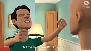 Classic Caillou Becomes a Floating Head/Grounded 