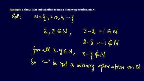 MTH 405 Lecture 1 part 6 Binary Operation