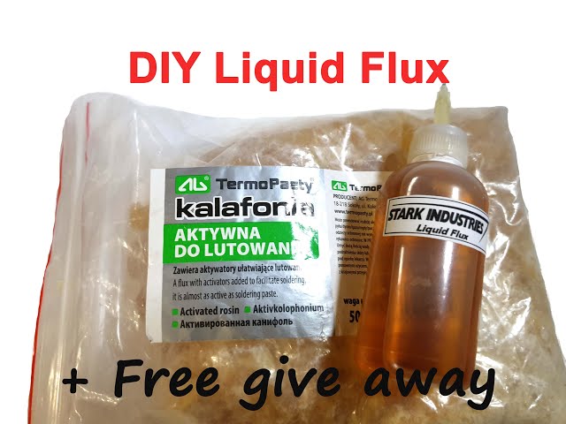 How to make solder paste flux and liquid flux 