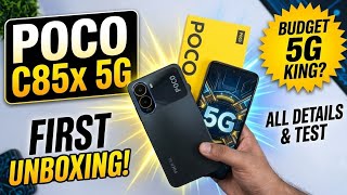Poco C85x 5G Unboxing | Review | Camera | Price | Cheap Budget Smartphone