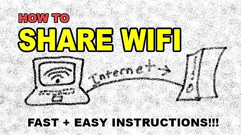 How to share your WIFI internet connection through your Ethernet port