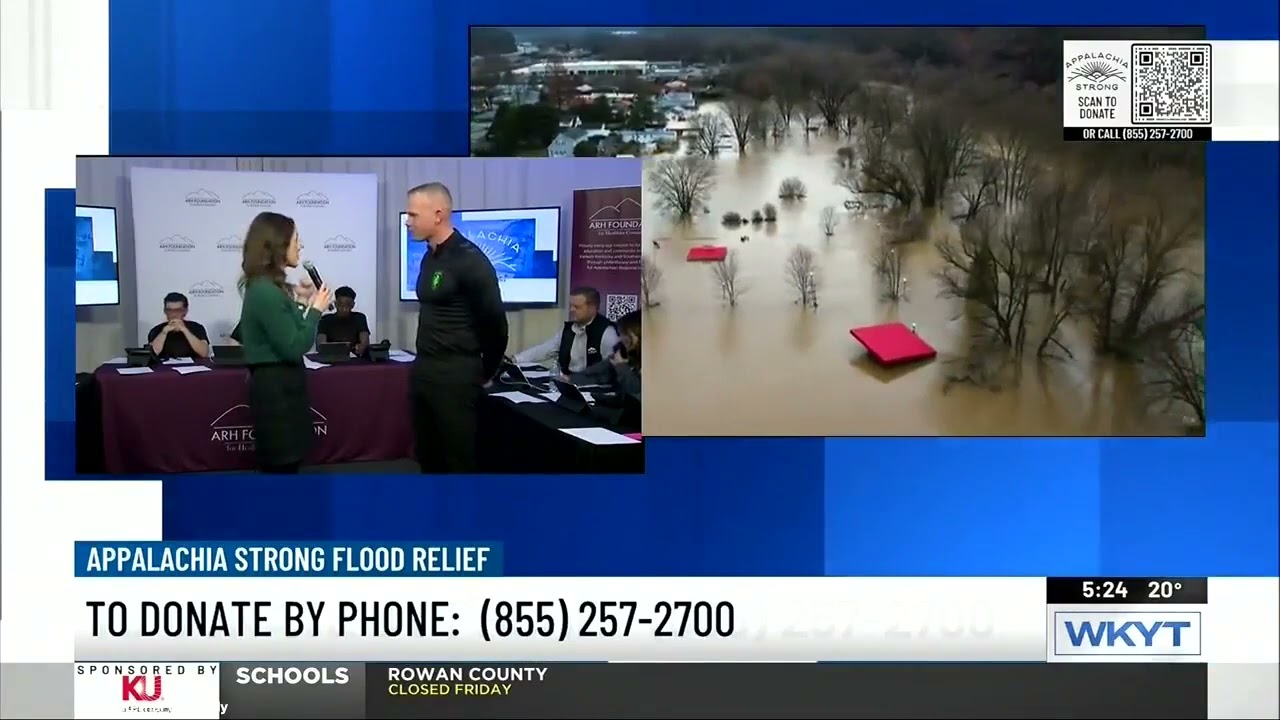 Lexington Sporting Club participates in Appalachia Strong Telethon for Flood Relief on WKYT