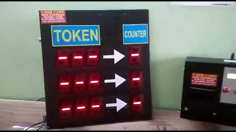 Multi counter token display system with multi language announcement Malayalam