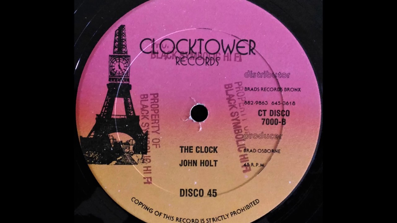 JOHN HOLT The Clock YouTube