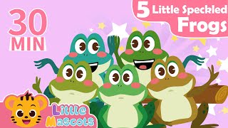 Five Little Speckled Frogs + Finger Family + more Little Mascots Nursery Rhymes & Kids Songs