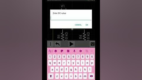 MOSFET DC operating using Android circuit simulator