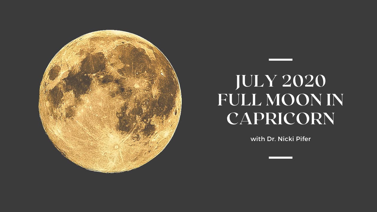 Full moon in Capricorn (July 2020) and Lunar eclipse - YouTube
