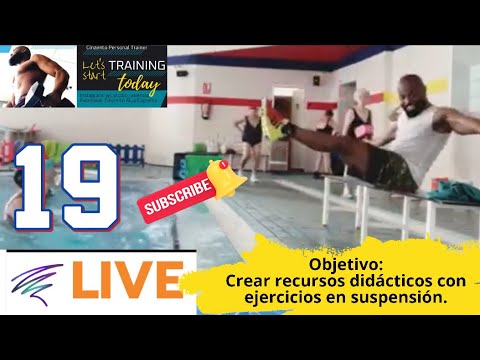 AQUAFITNESS, AQUAGYM E HIDROGINASTICA: 8 ejercicios, con las pesas y en suspensión