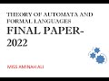 Final Paper | TOA | 2022 |