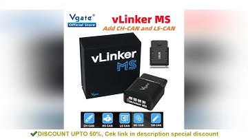 Vgate vLinker MS Upgrade ELM327 Bluetooth Support iOS/PC/Android Car Scanner OBD Auto Diagnostic Too
