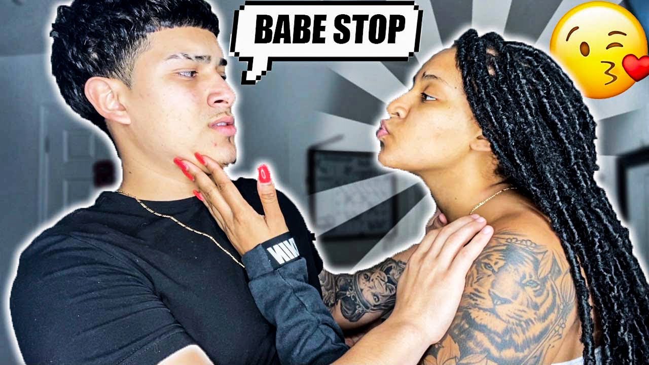 I CAN'T STOP KISSING YOU PRANK ON MY BOYFRIEND!! *HE CRIES*