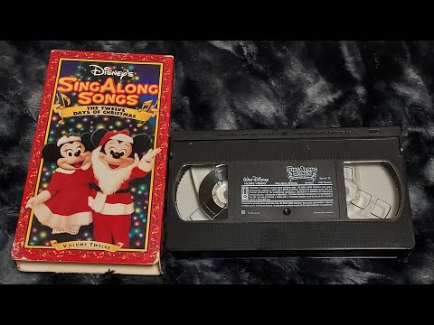 Opening & Closing Of Disney Sing-Along Songs: The Twelve Days Of Christmas VHS From 1993