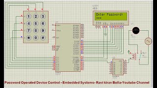 Famous Embedded C programming - Password Operated Device Control Project Profile