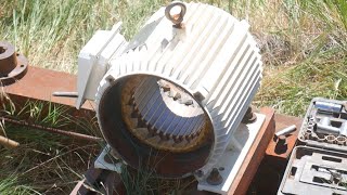 3 Phase Electric Motor Repair on an Oil Well