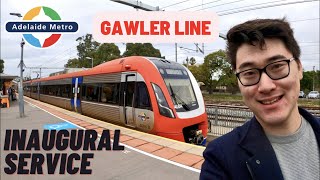 Adelaide’s new Gawler rail line opening day - catching the first electric train to Gawler Central