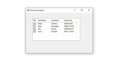 How to Select/Unselect all records in Listview with checkbox - VB.net @mikecodz2821