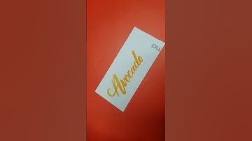 How to write "Avocado" | Ravishing Handwriting by Olivia