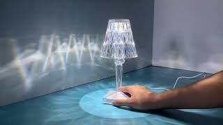 Crystal Table Lamp Unbox and Demo - Does it Work？