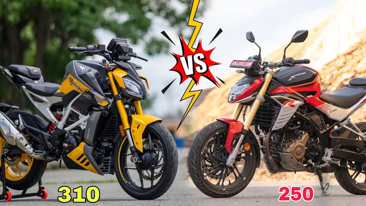 Hero Rtr 2025 Hero Xtreme 250r V/S TVS Apache RTR 310 Deatils Compression ...