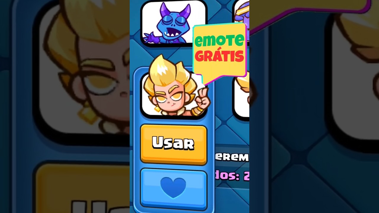 Clash Royale liberou EMOTE GRÁTIS - Corre!