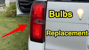 Tail light stop/turn/revers light bulbs replacement - Chevy Tahoe & Suburban.