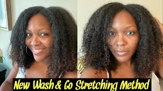 How I stretch my Wash &amp; Go - New Method 4a/4b natural hair