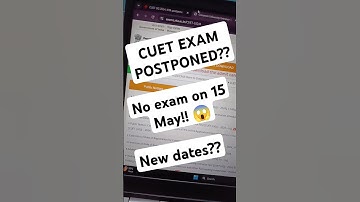 🚨 CUET EXAMS POSTPONED!! New Dates?? | CUET 2024 #cuet #cuetpostponed #shorts