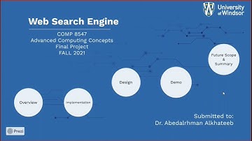 Web Search Engine | ACC Project | University of Windsor | Mac Fall 2021