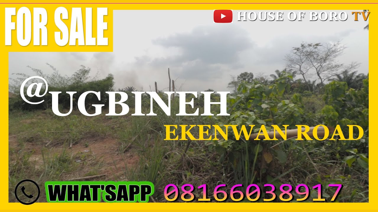 PROPERTY FOR SALE IN BENIN CITY ( UGBINEH COMMUNITY ) EMMA MARLBORO