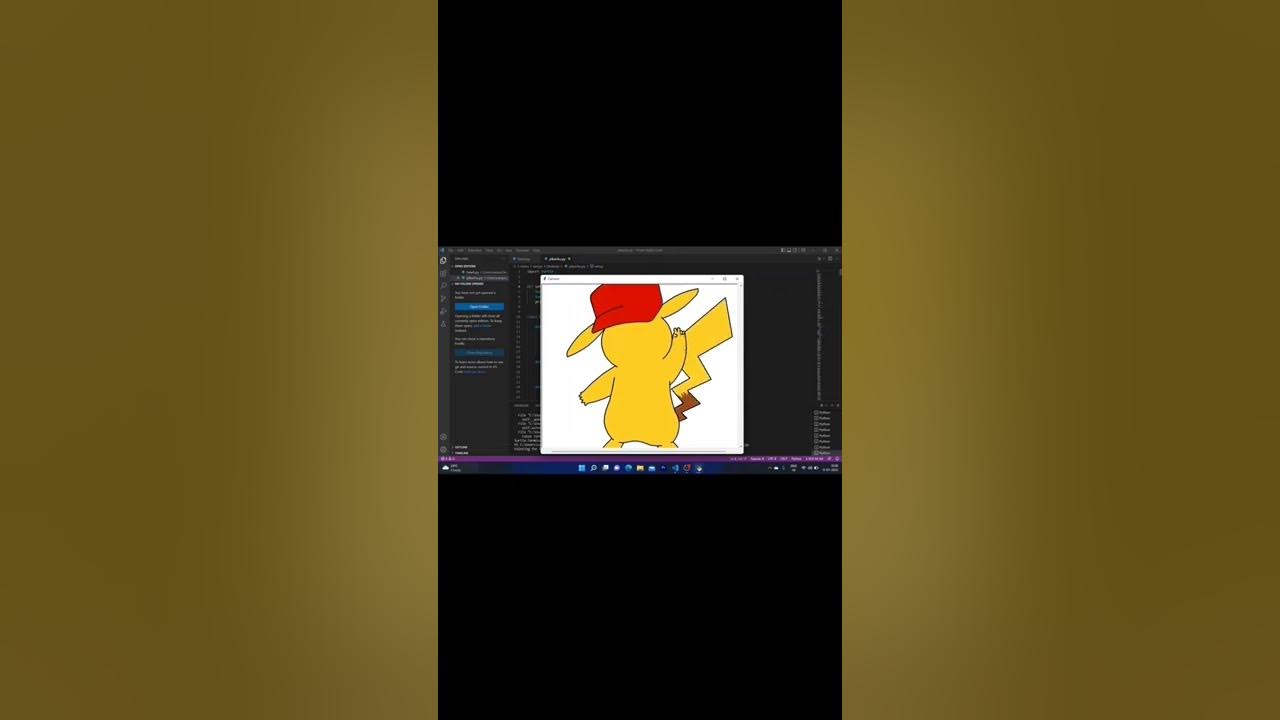 drawing Pikachu using python - YouTube
