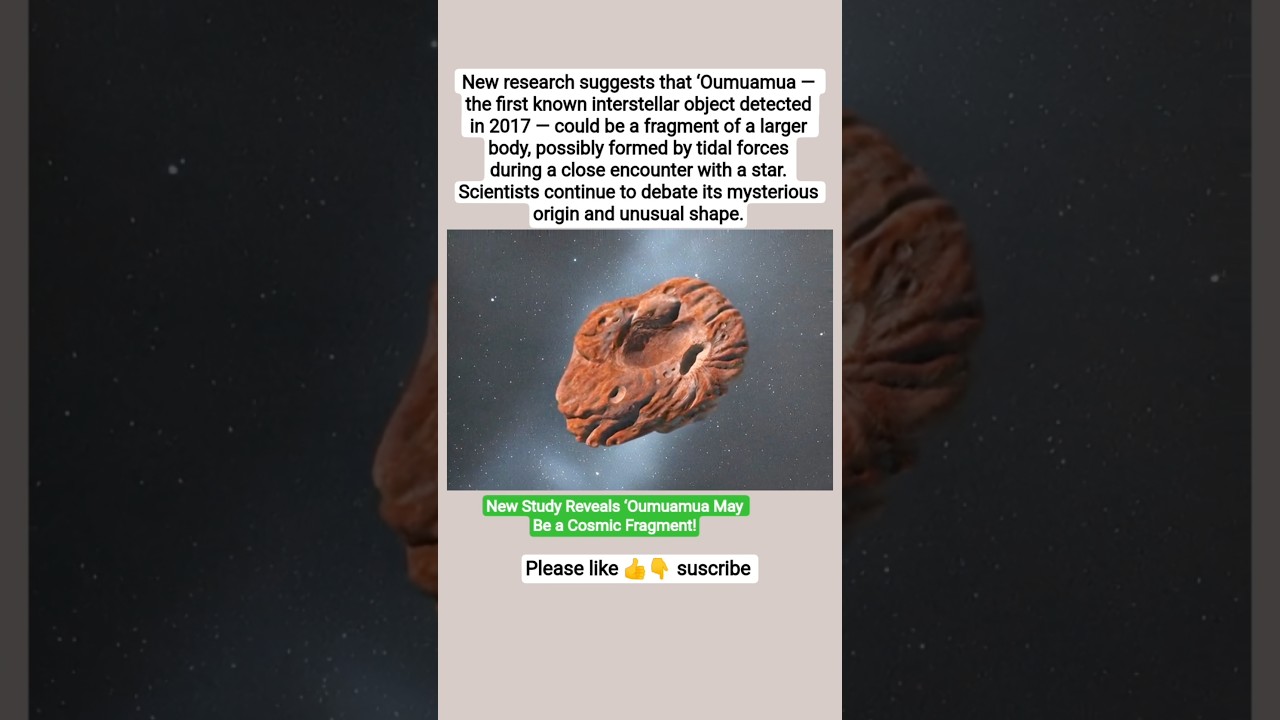 New Study Reveals ‘Oumuamua May Be a Cosmic Fragment! 