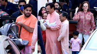 Isha Ambani With Newborn Twins GRAND Welcome By Father Mukesh, Mom Nita And Brothers Akash, Anant