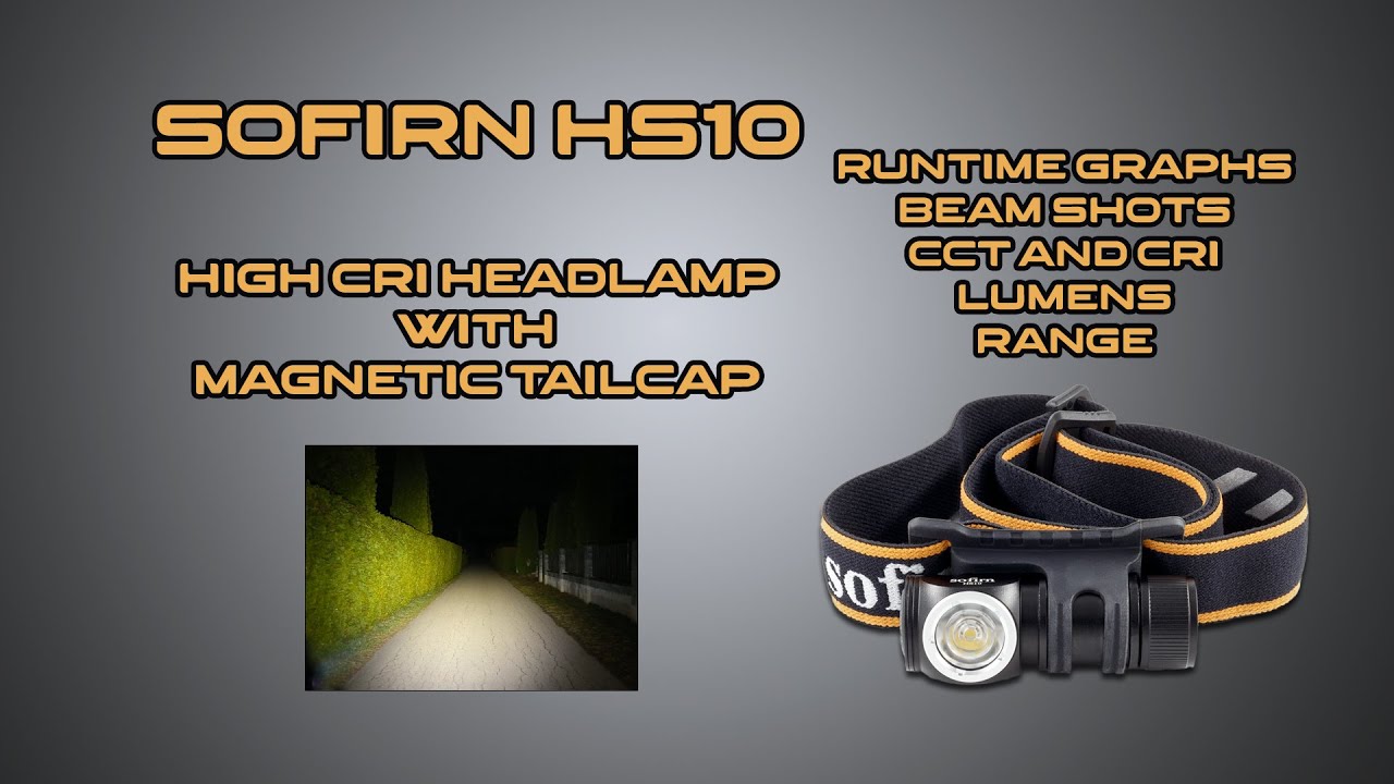 sofirn LED Headlamp Rechargeable, HS10 1100 Lumens Right Angle Flashlight  with 90 High CRI LH351D LED, Powerful Lightweight Head Light, IPX8