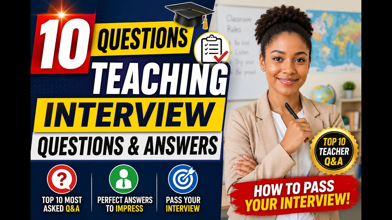 Teaching Interview Questions and Answers | Top 10 Most Asked Teacher ...