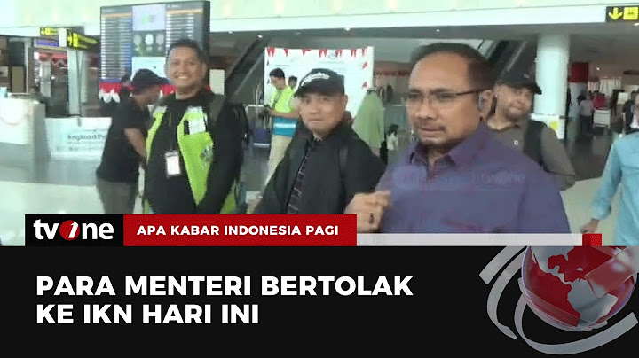 Para Menteri Bertolak ke IKN untuk Ikuti Rapat Perdana Kabinet | AKIP tvOne