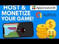 Build & Host a Mobile Game with AppCreator24 | Step‑by‑Step AdMob Monetization