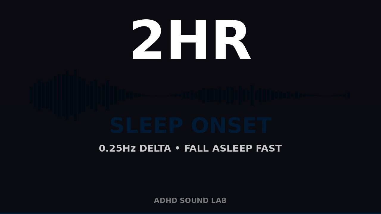 Sleep Onset | 0.25Hz Delta | 2 Hours | Fall Asleep Fast | ADHD Insomnia
