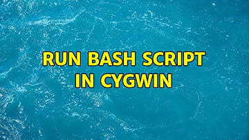 Run BASH script in Cygwin