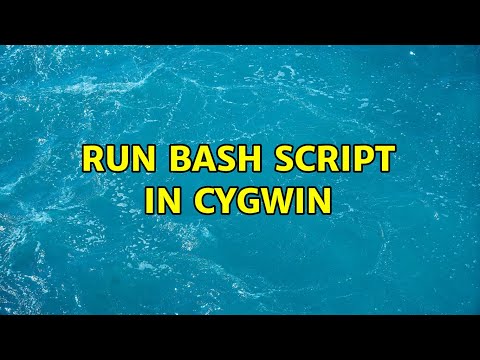 Run BASH script in Cygwin