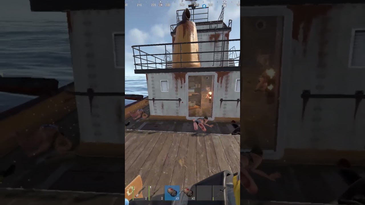 WE RAIDED THE CLANS TUG BOAT #rust