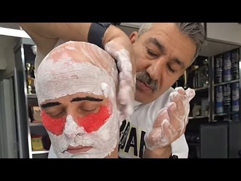 YOUR ASMR SLEEP FRIEND MUNUR ONKAN .HAIR AND BEARD TRIMMING, BACK AND SEAT MASSAGE AND SKIN CARE