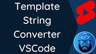 Template string converter para Vscode #shortsyoutube