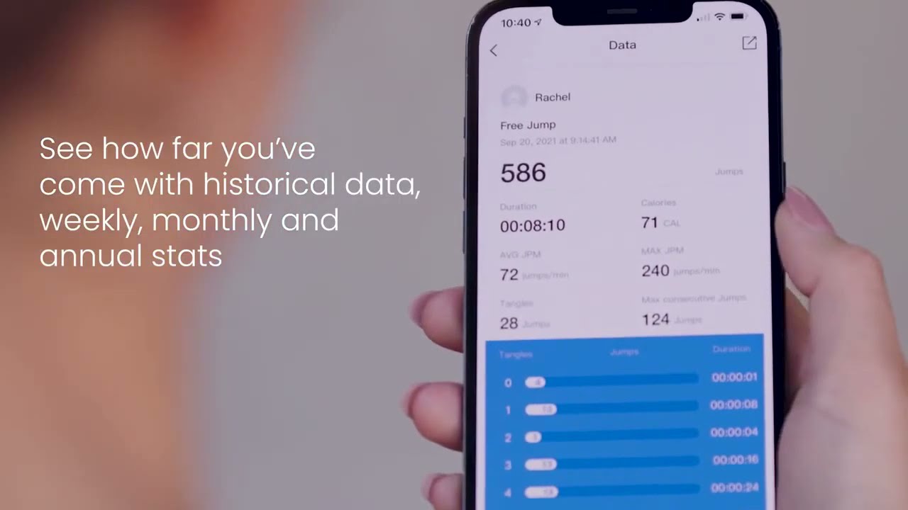 RENPHO Smart Jump Rope: Bluetooth + App Connective for Improved Cardio
